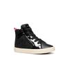 Sneaker GEOX "J MIRROLESS GIRL", Kinder, Gr. 33, schwarz, Lacklederimitat, Lederimitat, Textil, modisch, Schuhe, Schnürboots mit Warmfutter, Größenschablone zum Download