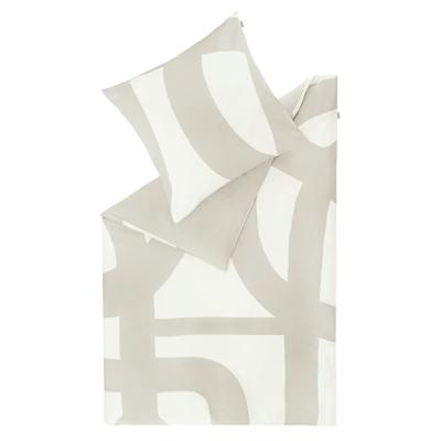 Wendebettwäsche "Scribble", beige (natur), B/L: 140cm x 200cm, Satin, B/L: 70cm x 90cm, Satin, Obermaterial: 100% Baumwolle, SCHÖNER WOHNEN-KOLLEKTION, Bettwäsche, aus 100% Baumwolle Image