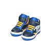 Sneaker GEOX "J BUZZERLIGHT BOY Blinkschuh", Kinder, Gr. 30, blau (navy, gelb), Synthetik, kontrastfarbene Details, sportlich, Schuhe, Schnürboots mit cooler Blinkfunktion, Größenschablone zum Download
