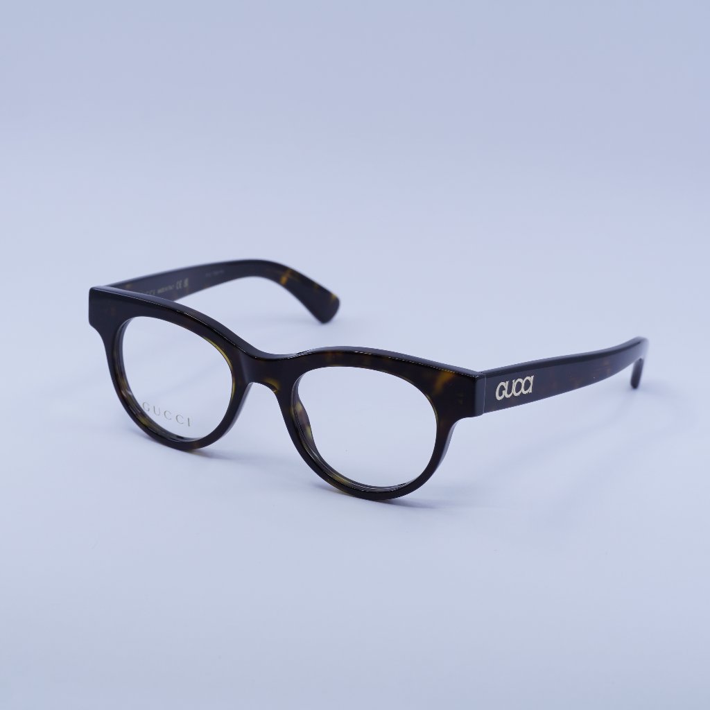 Gucci Accessories | Gucci Gg1792o 002 Eyeglasses Dark Havana 46mm Square Frame | Color: Brown | Size: 46 - 19 - 145