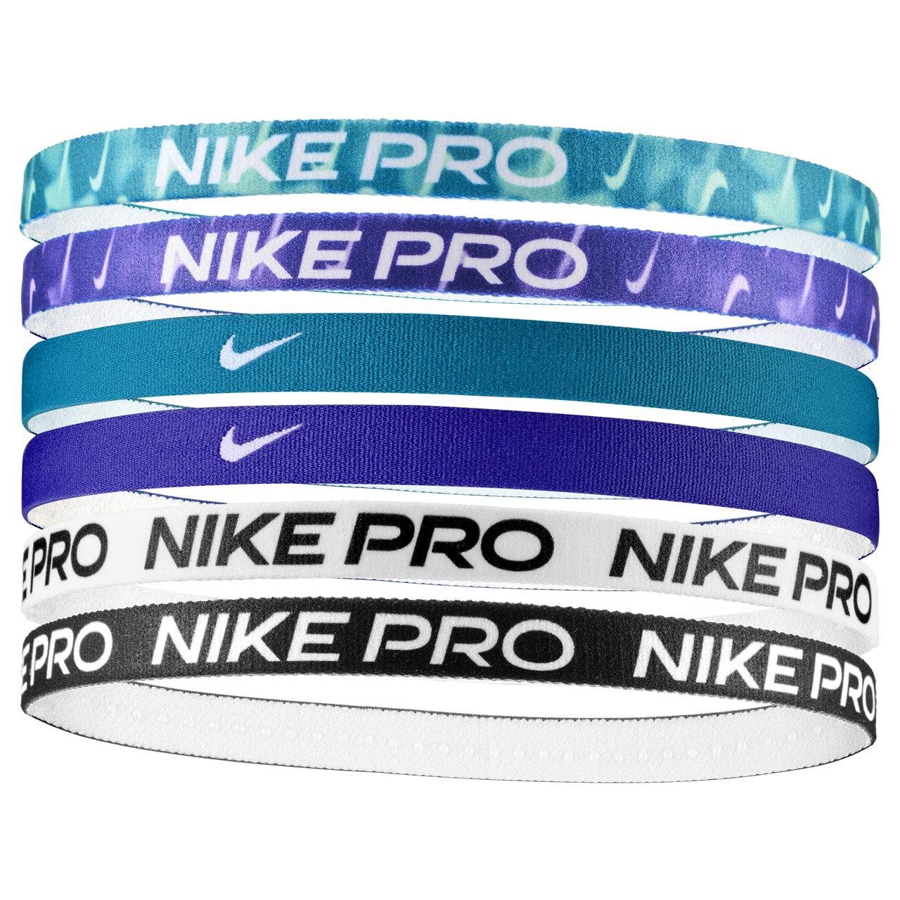 Nike - "Flex" Stirnband (6er-Pack) (Schwarz/Weiß/Blau) Image