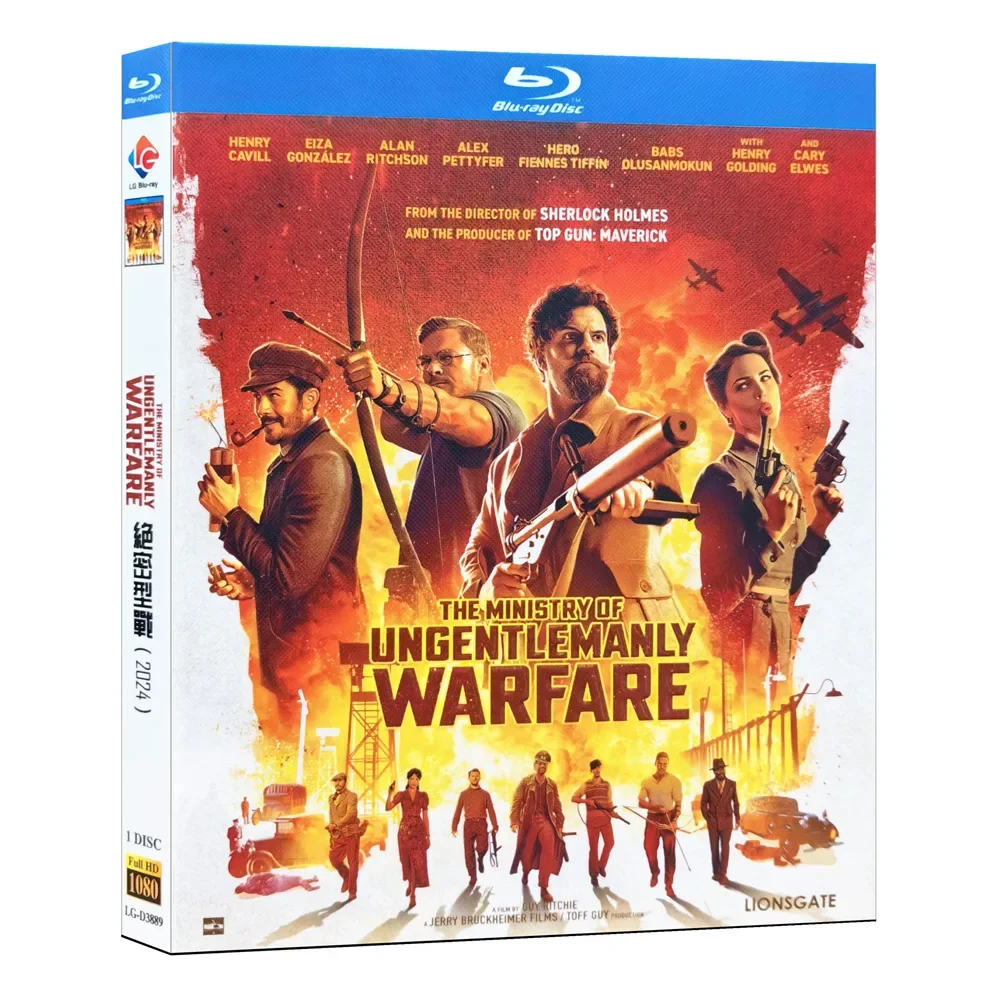 Le ministère 0f Ungentlemanlu Warfare Blu-ray Ultra HD film de la Seconde Guerre mondiale, disque BD des dépenses alliées du meilleur secret
