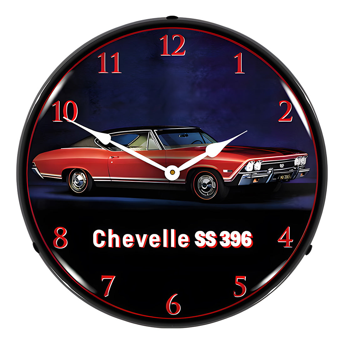 Collectable Sign and Clock 1962 Impala Convertible Backlit Wall Clock