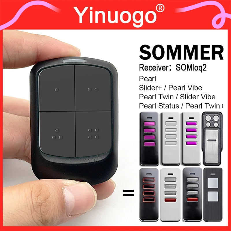 Für SOMMER PEARL 4018V000 4018 TX55-868-4 4019V000 PEARL Vibe 4019 PEARL Twin S10019 Garagentor-/Tor-Fernbedienung mit Clip Image