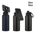Supporto per telefono magnetico regolabile Doppia parete in acciaio inossidabile 304 Sport Tazza d'acqua per esterni Regalo Coperchio magnetico Bottiglia per vuoto d'acqua 1000 ml