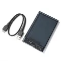 Custodia per HDD trasparente Custodia per HDD SSD da 2,5 pollici SATA a USB 3.0 Tipo-C 3.1 Adattatore Scatola per disco rigido esterno portatile Senza attrezzi