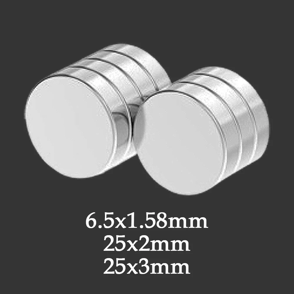 Verschiedene Spezifikationen von 6,5 x 1,58/25 x 2/25 x 3 mm – Kühlschrankmagnete, weit verbreitet in Küchen, Heimwerken, Lager, Whiteboards Image