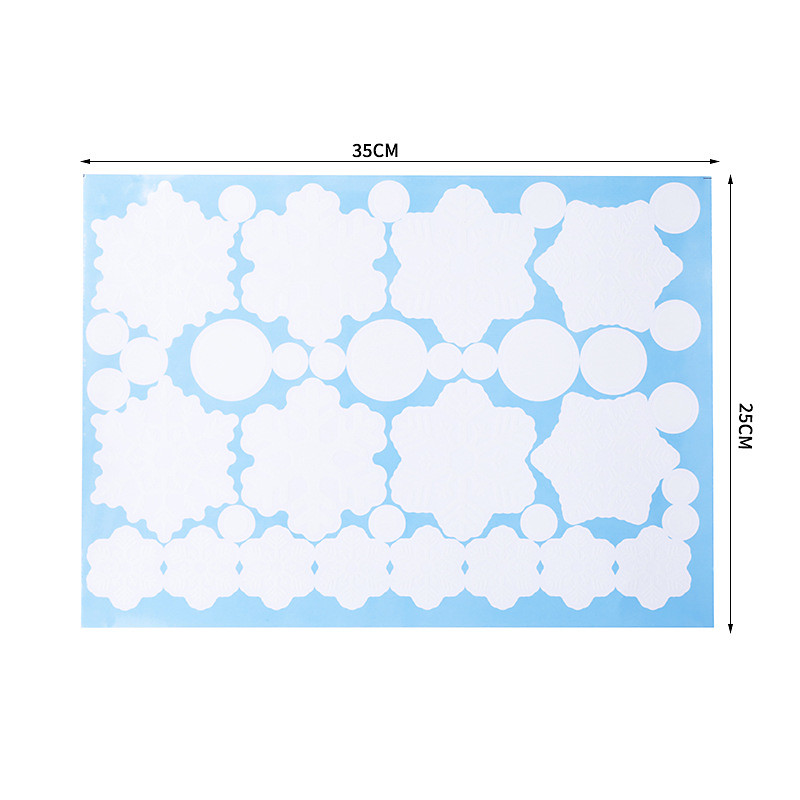 Christmas Stickers Santa Claus Snowman Glass Stickers Window Decoration Snowflake Elk Window Stickers Double-Sided Effect Decoration