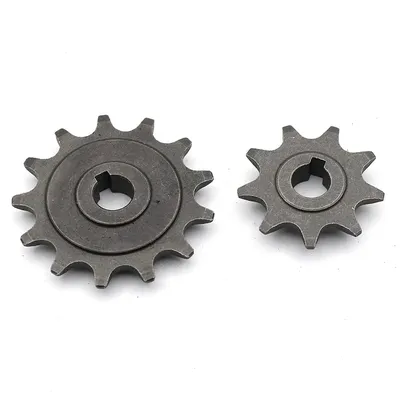 9/13 Teeth Carbon Steel Chain Wheel Sprocket Pinion for Electric Bike 410 Chain Replacement Gear for Ordinary Bicycle Parts