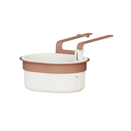 lavello sospeso filtro residui per lavello da cucina cestello di scarico multifunzionale utensili da cucina scarico rapido maniglia ergonomica organizer per lavello da cucina adatto per spugne da