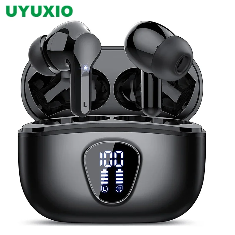 HiFi Stereo Wireless Earbuds BT5.3 Kopfhörer Ohrhörer mit Mikrofon 48H LED-Anzeige ENC Noise Cancelling IP7 Wasserdichte Kopfhörer Image