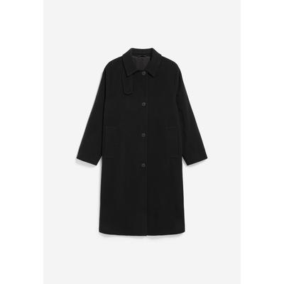 VAANOISE WOOL | Mantel aus recycelter Wolle - schwarz (L) Image