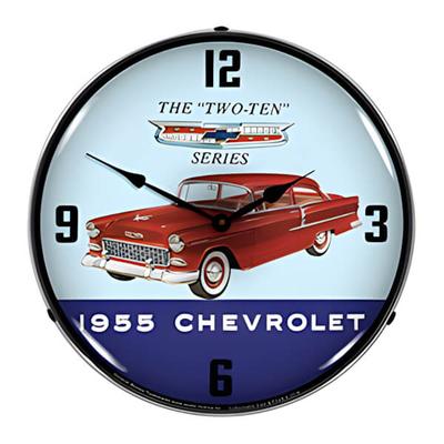 Collectable Sign and Clock 1955 Chevrolet Two Ten Backlit Wall Clock