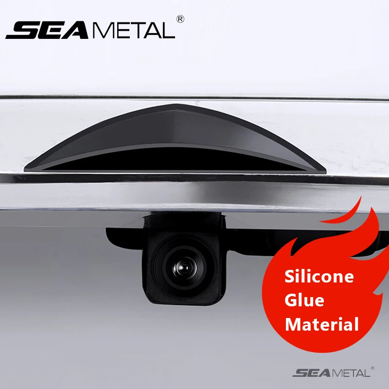 SEAMETAL Kofferraum Kamera Schild Clear View Anti Regen Schutz Schutz Abdeckung Regendicht Auto Hinten Kamera Silikon Abdeckungen Zubehör Image