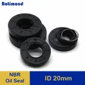 2/5 pz ID 20mm NBR paraolio TC-20 * 27/28/30/32/34/35/37/38/40/42/45/47/50/52*5/6/7/8/10/12mm albero in gomma nitrilica doppio labbro