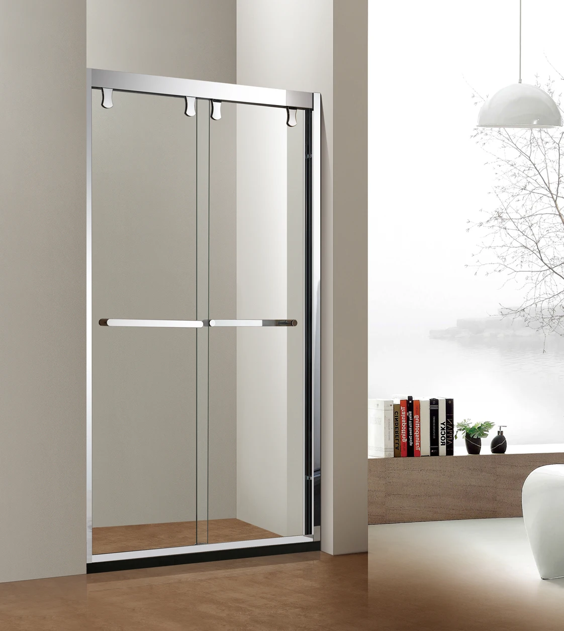 Hochwertiges, modernes, verschiebbares Duschkabine aus Glas für Badezimmer und Duschraum