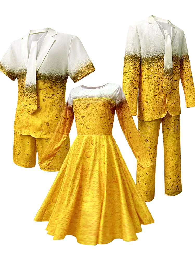 Bier COS Anzug Kleid Bier Thema Party Comic Ausstellung Rollenspiel Herren/Damen Stil geeignet für den täglichen Gebrauch Image