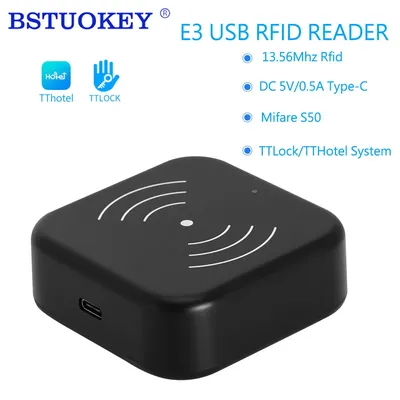 USB RFID M1 S50 Card Encoder Sensor for TTLOCK APP TTHotel IC Card Smart Lock System Key Writer Reader Machine Hotel Management