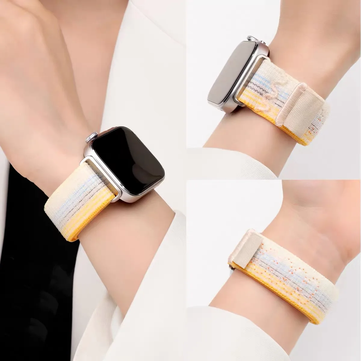 Uhrenarmbänder für Huawei Watch Fit 4 3, gewebtes Sport-Smartwatch-Armband, Correa Huawei Watch Fit 4/4 Pro, Armband, Nylonband Image