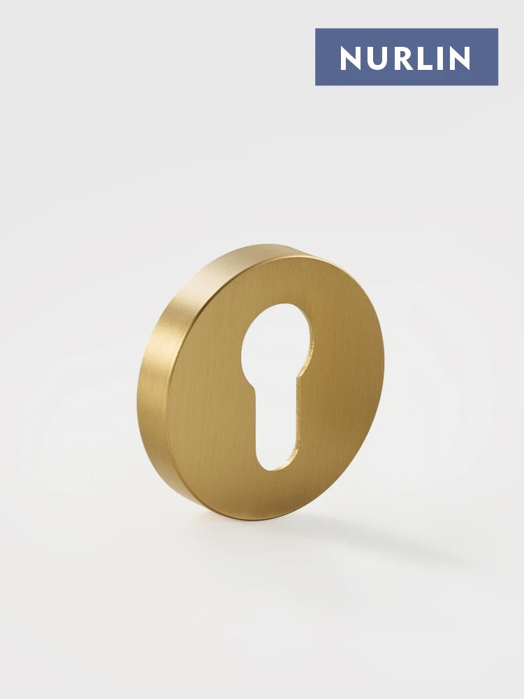 Nurlin Messing Türgriff Zubehör Euro Zylinder Schlüssel Rosette matt Messing antik Bronze schwarz