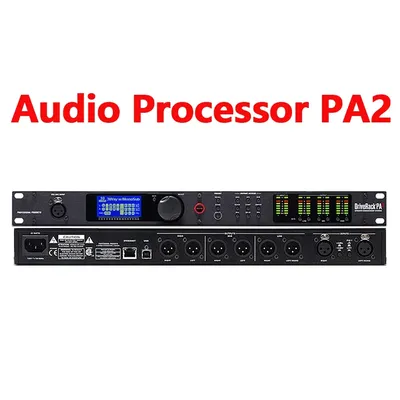 Professional audio processor PA2 2 input 6 output speaker audio processor original software professional audio driver rack PA2