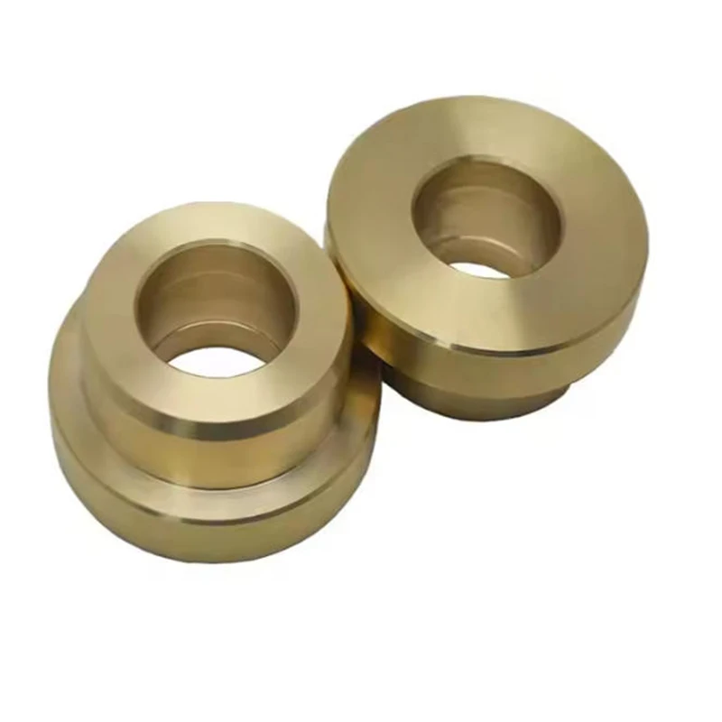 CNC Machined Golden Brass Ring Components with Double - layer Structure for Industrial Applications