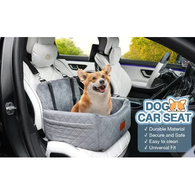 Portable Travel Car Kennel Removable Washable Pet Nest Dog Bed for Car Safety