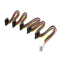 Cavo di alimentazione Server Cavo splitter fai-da-te SATA da 1 a 5 Cavo adattatore splitter per alimentatore disco rigido SATA per PC Sever