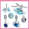 925 Silver Marine Crab Turtle Beads Pendant Original Bracelet Making Jewelry DIY Charm Anniversary Gift