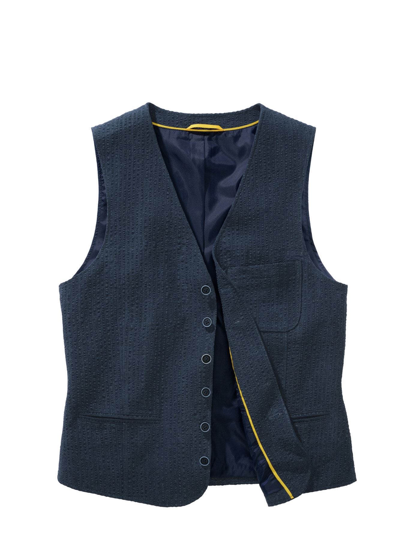 Seersucker-Leinenweste Image