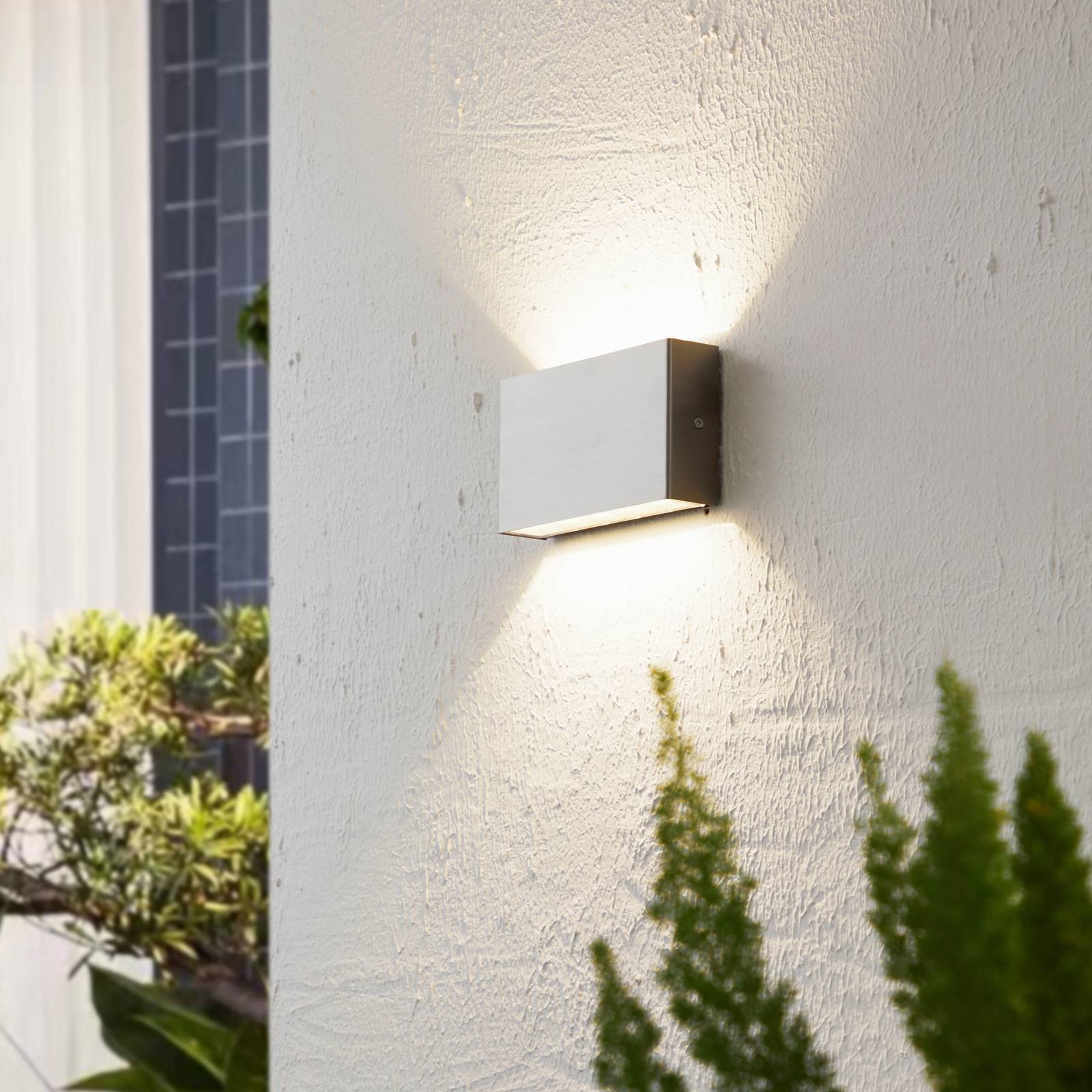 Outdoor Wall Light Karline Arcchio, Alu / grey / zinc, Stainless steel, Modern, Outdoor Wall Light