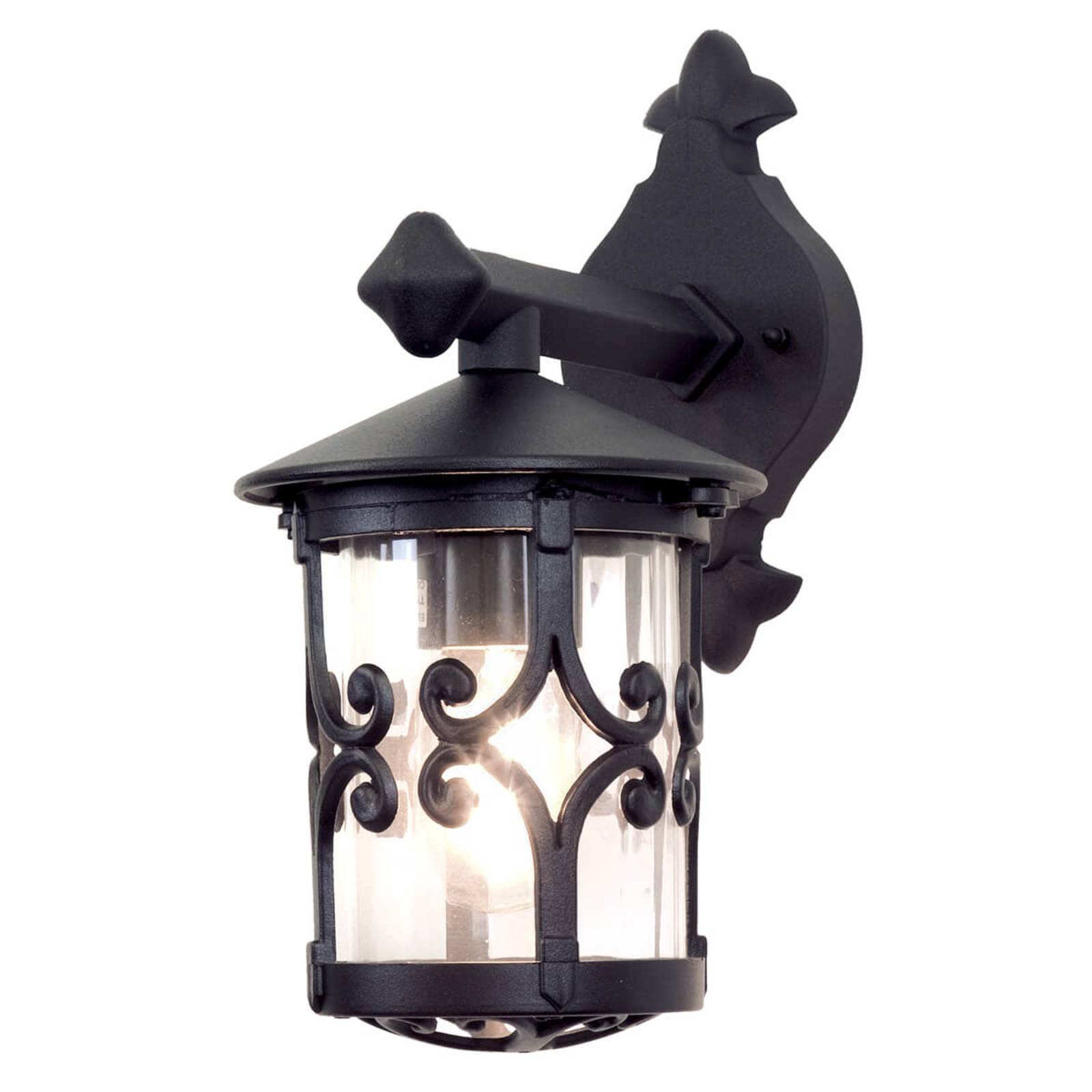 Elstead Outdoor Wall Light Hereford, Black, Aluminium, Industrial Design, Outdoor Wall Light