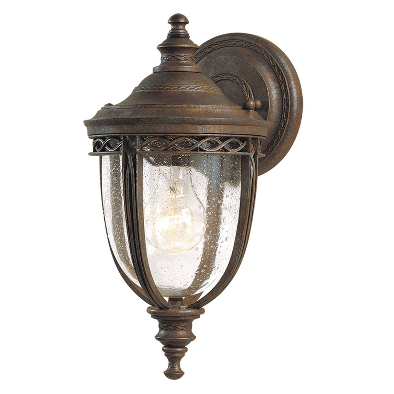 Elstead Outdoor Wall Light English Bridle, dimmable, Bronze / antique brass, metal, Antique, Outdoor Wall Light