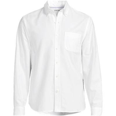 Sail Rigger Oxford Shirt, Men, size: 46-48, regular, White, Cotton, by Lands' End