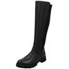 Stiefel REMONTE "Remonte Stiefel Glattleder", Damen, Gr. 42, schwarz (schwarz, schwarz), Glattleder, casual, Schuhe