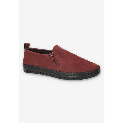 Women's Astoria Flat by Easy Street in Burgundy Matte (Size 8.5 XW)
