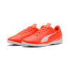Fußballschuh PUMA "VITORIA II IT", Gr. 44,5, glowing rot, puma weiß, Synthetik, sportlich, Schuhe, für Halle und Straße
