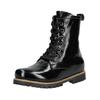 Schnürstiefelette ANDREA CONTI "Andrea Conti Stiefelette Leder", Damen, Gr. 39, schwarz, Leder, casual, Schuhe