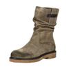Stiefelette TAMARIS "Tamaris Stiefelette Veloursleder", Damen, Gr. 38, grün (sage), Veloursleder, casual, Schuhe