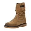 Stiefelette TAMARIS "Tamaris Stiefelette Veloursleder", Damen, Gr. 37, braun, Veloursleder, casual, Schuhe