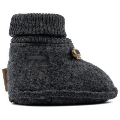 Mikk-Line - Kid's Wool Footies - Hüttenschuhe 86/92 | EU 86-92 schwarz/grau Image
