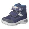 Winterstiefel PEPINO BY RICOSTA "Flo WMS: mittel", Kinder, Gr. 25, blau (navy), Lederimitat, Textil, casual, Schuhe, Klettschuh mit Warmfutter, Größenschablone zum Download