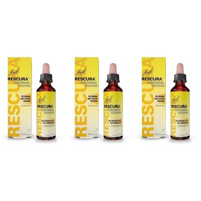 Bachblüten Original Rescura Tropfen alkoholfrei 3x 3x20 ml Image