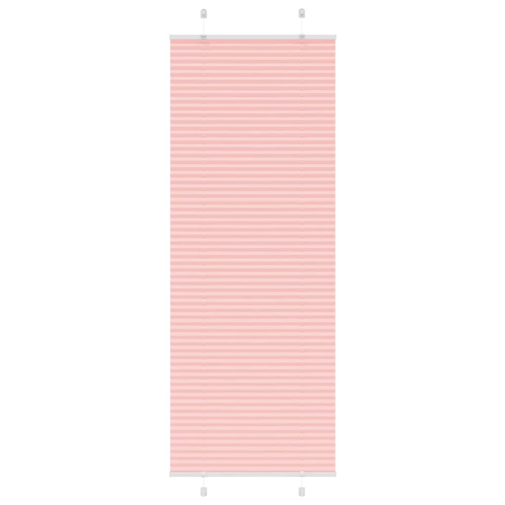 vidaXL Plissee Rosa 75x200 cm Stoffbreite 74,4 cm Polyester Image