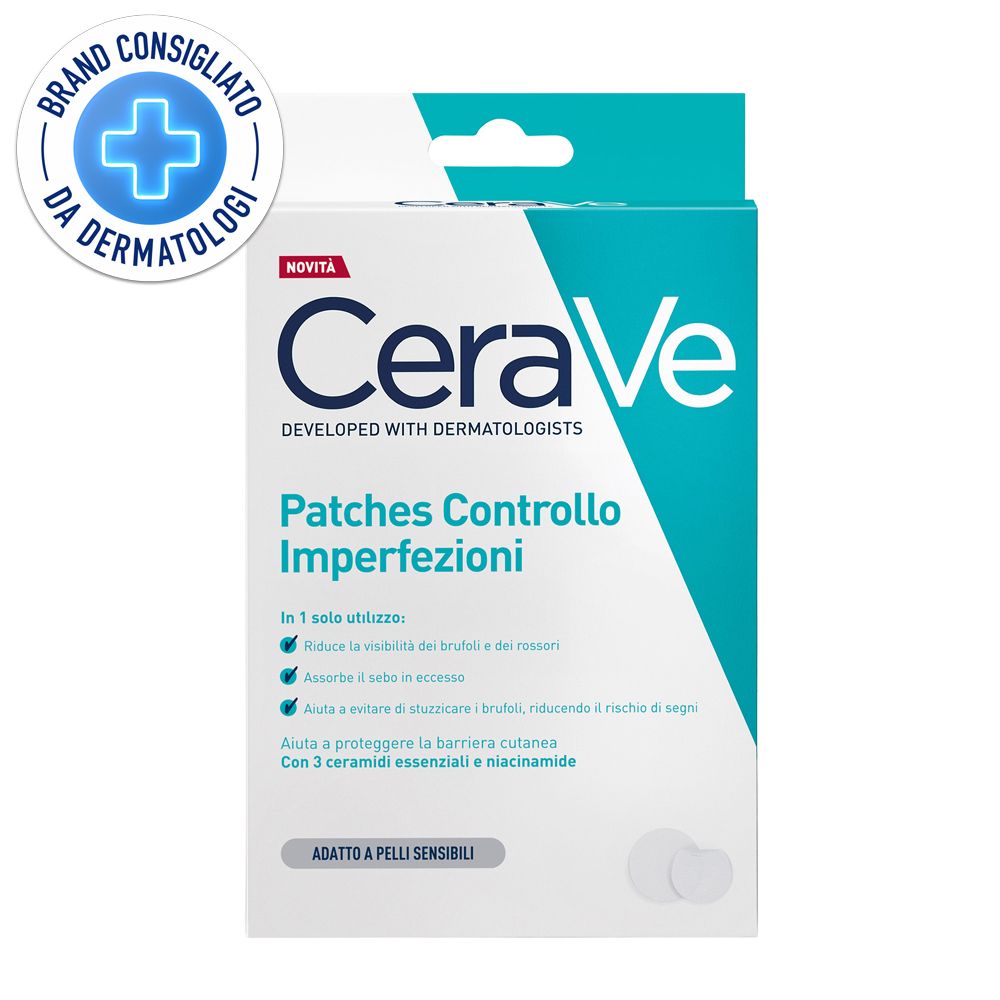 CeraVe Patches Idrocolloidali Anti Brufoli, Per Pelli a Tendenza Acnei