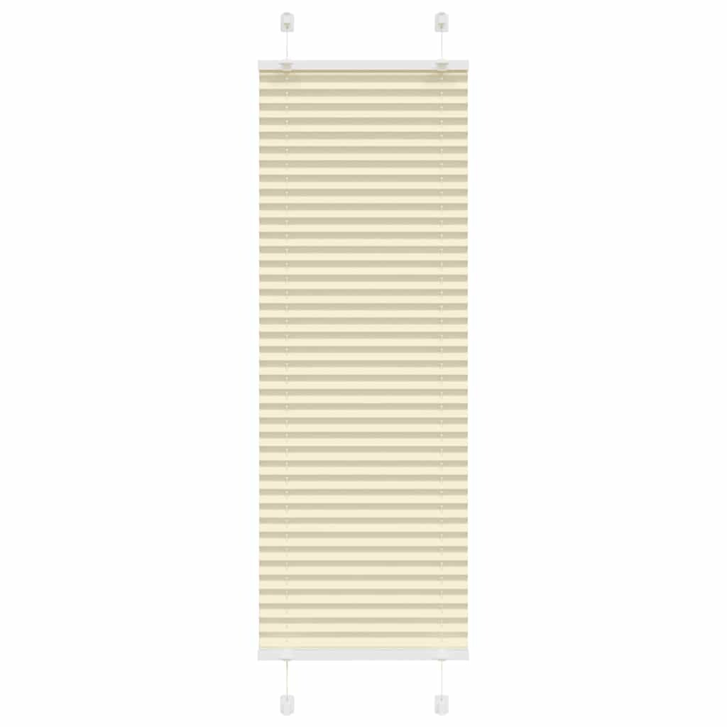 vidaXL Plissee Creme 50x150 cm Stoffbreite 49,4 cm Polyester