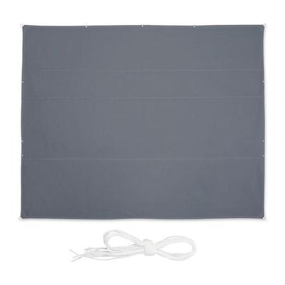 relaxdays Rechteckiges Sonnensegel grau 5x6m grau Image