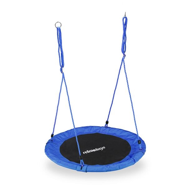 relaxdays Nestschaukel Ø 90 cm blau Image