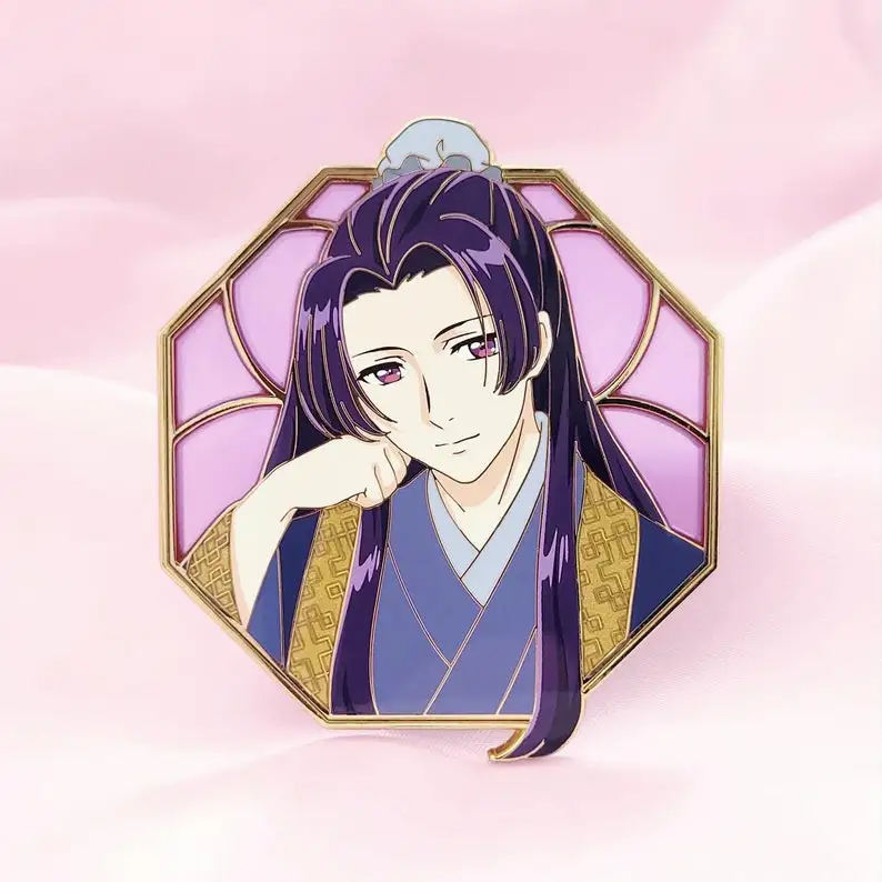 Jinshi Portrait Emaille Pin Image