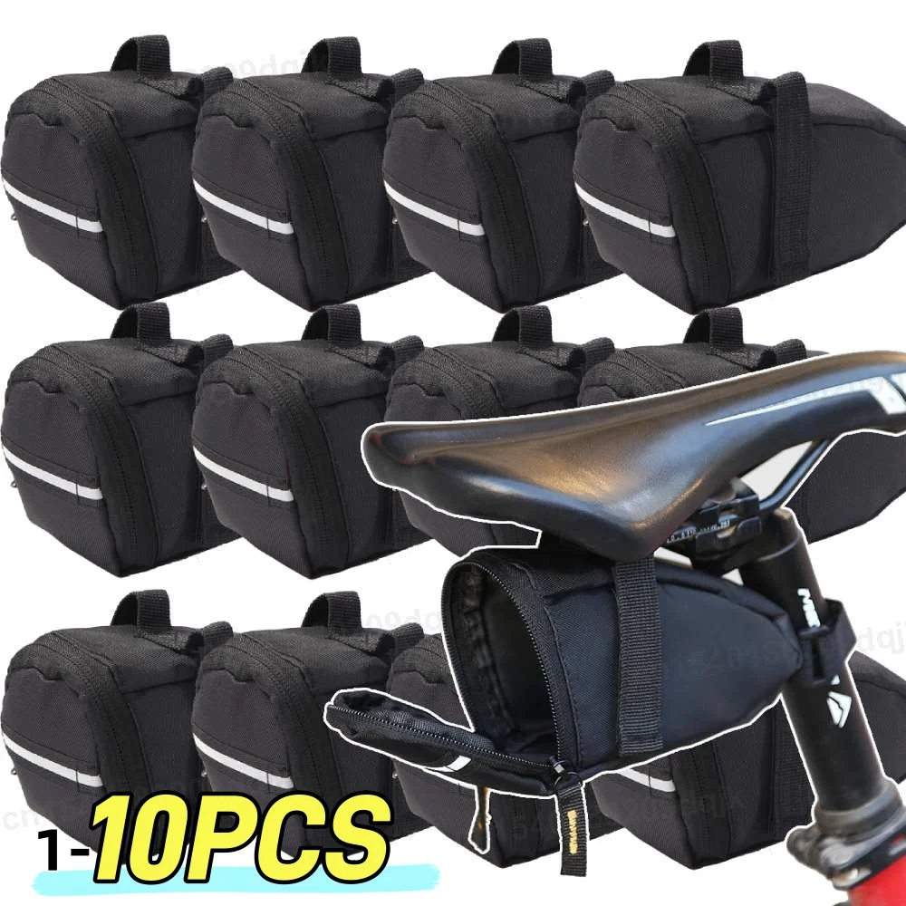 1-10X Fahrrad Sattel Tasche Mountainbike Sitz Tasche Regendicht MTB Hinten Sattelstütze Tasche Schwanz Hinten Werkzeug Lagerung Tasche Radfahren ausrüstung Image